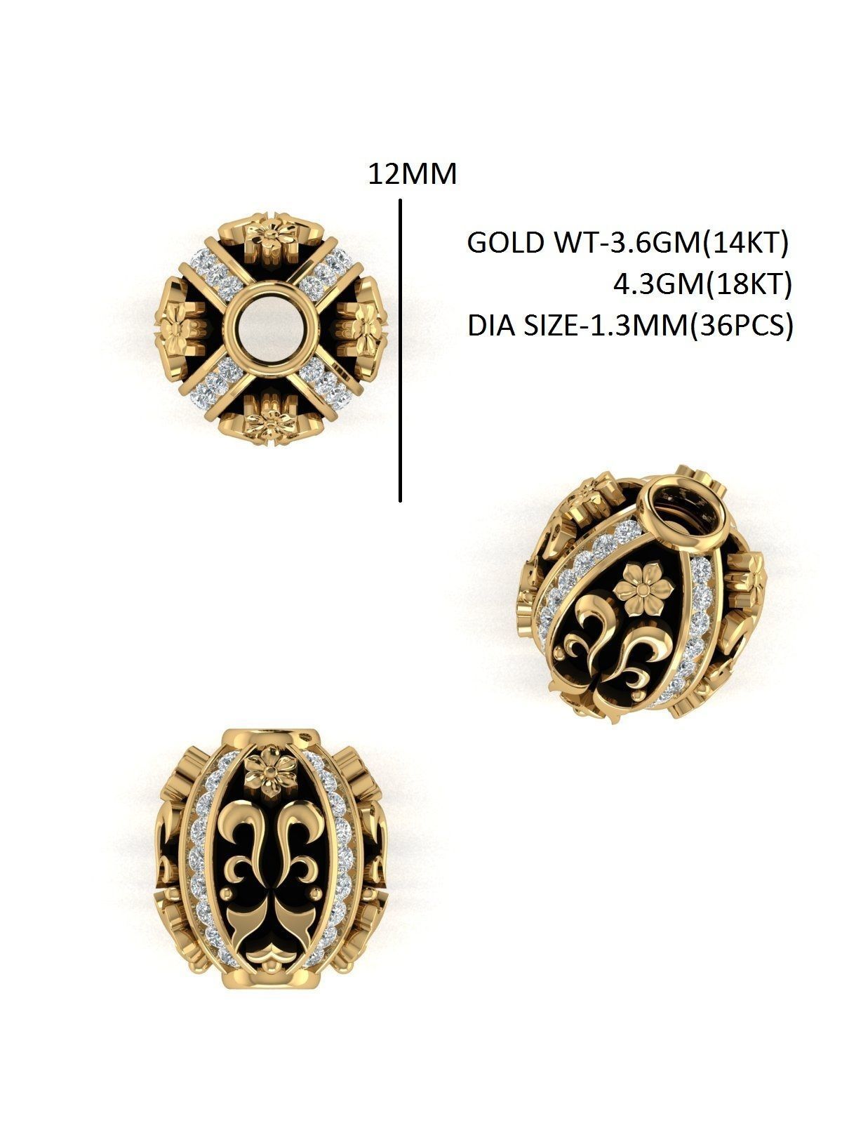 100 Balls Beeds Para 3dm stl print model bulk collection  3D print model_118