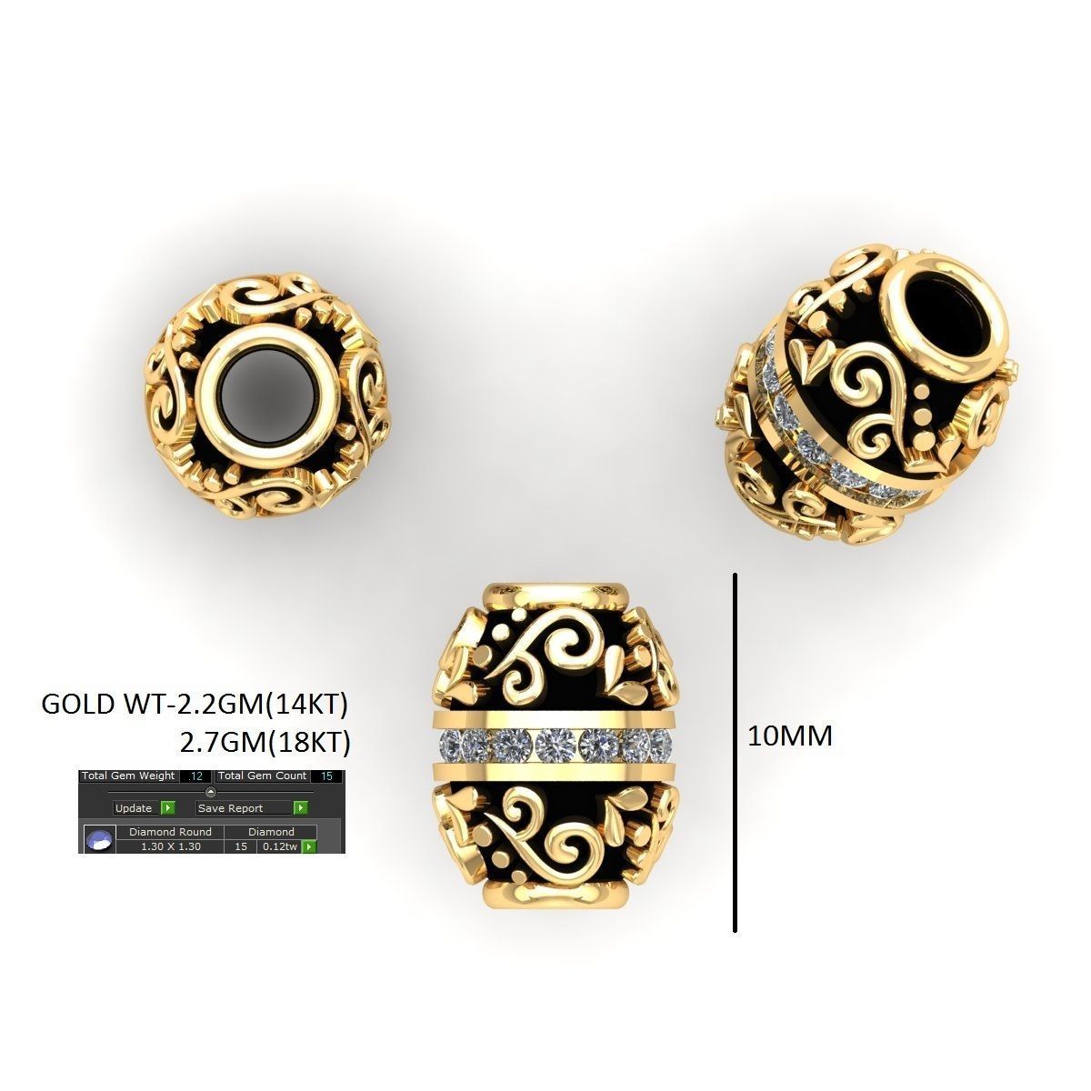 100 Balls Beeds Para 3dm stl print model bulk collection  3D print model_13