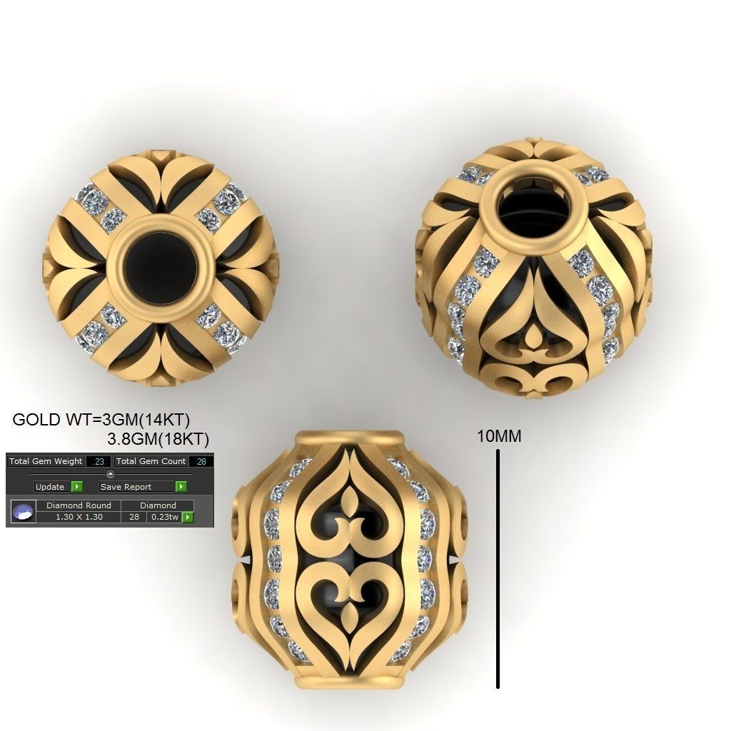 100 Balls Beeds Para 3dm stl print model bulk collection  3D print model_70