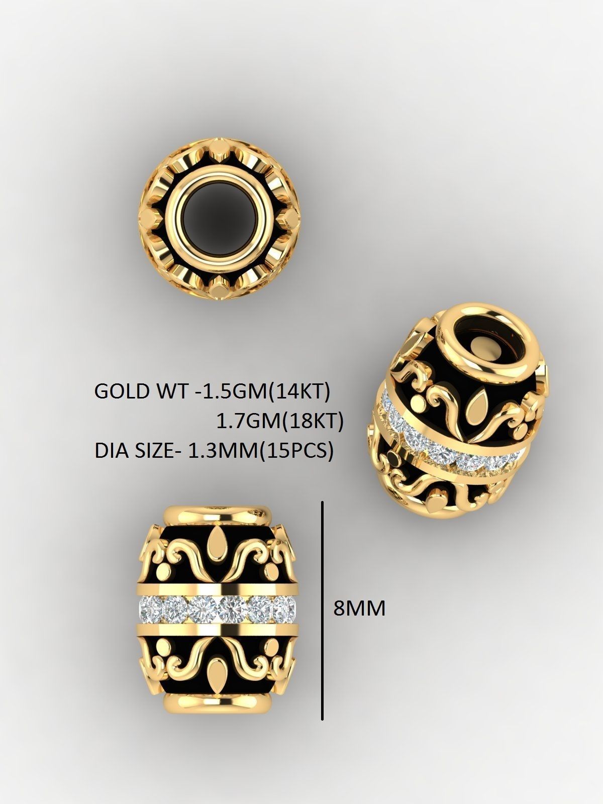 100 Balls Beeds Para 3dm stl print model bulk collection  3D print model_122