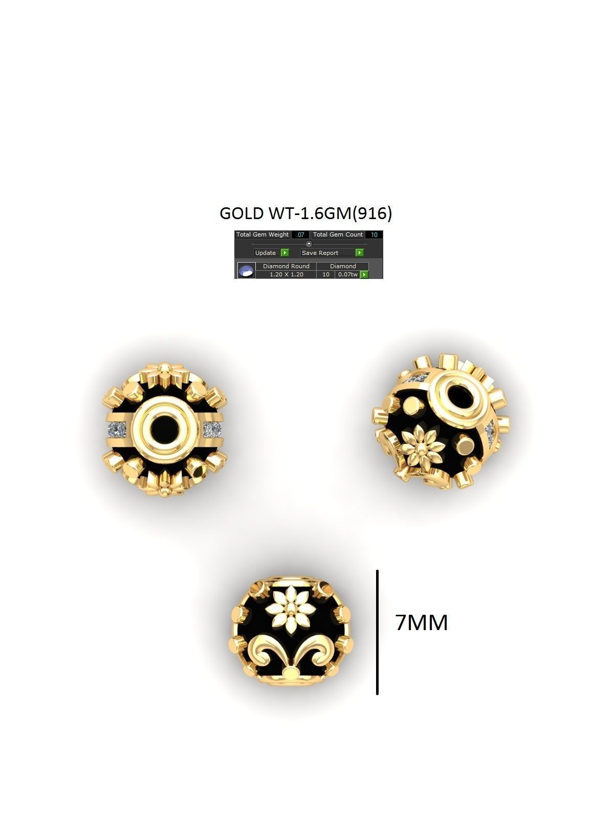 100 Balls Beeds Para 3dm stl print model bulk collection  3D print model_50