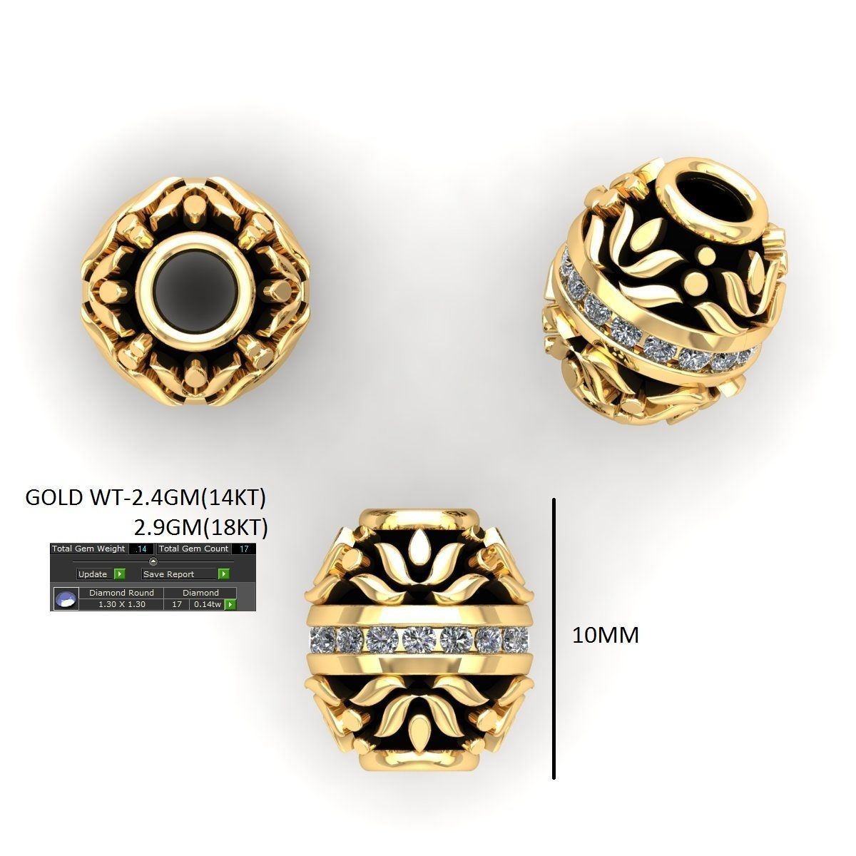 100 Balls Beeds Para 3dm stl print model bulk collection  3D print model_17