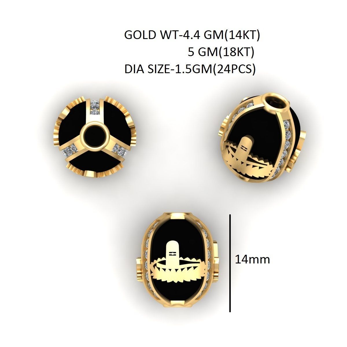 100 Balls Beeds Para 3dm stl print model bulk collection  3D print model_61