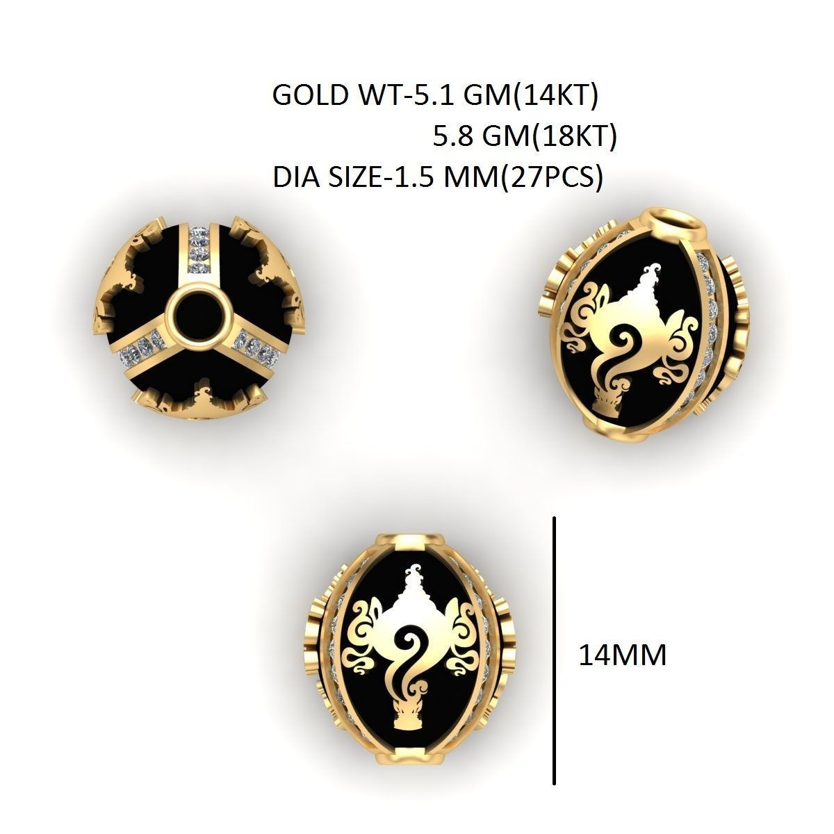 100 Balls Beeds Para 3dm stl print model bulk collection  3D print model_54