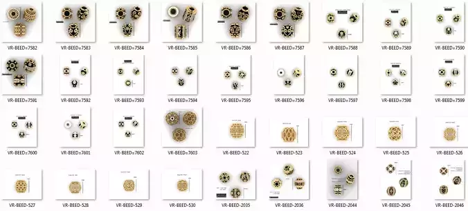 100 Balls Beeds Para 3dm stl print model bulk collection  3D print model