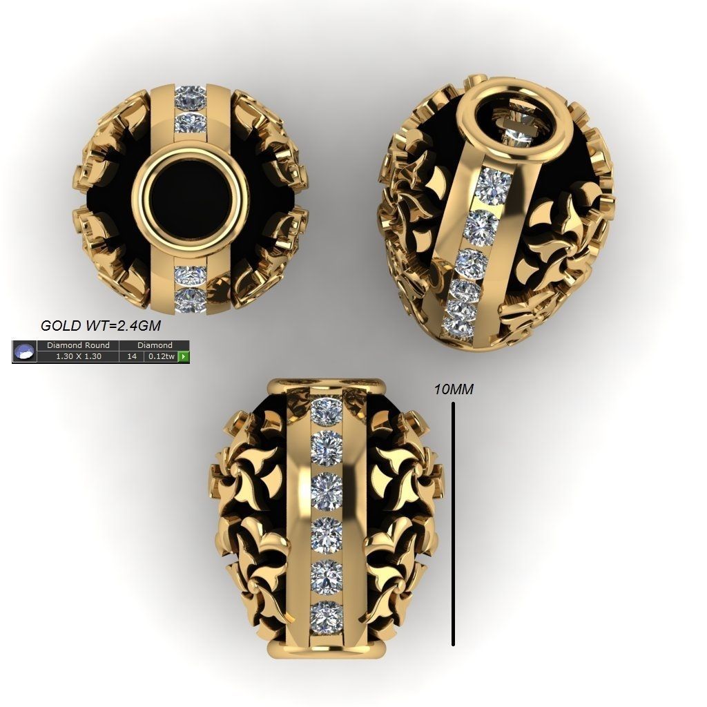 100 Balls Beeds Para 3dm stl print model bulk collection  3D print model_65