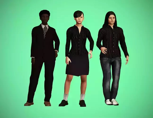 Businesswoman characters pack