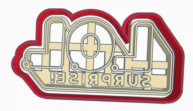 LOL Logo Cookie Cutter Set 3D print model_0