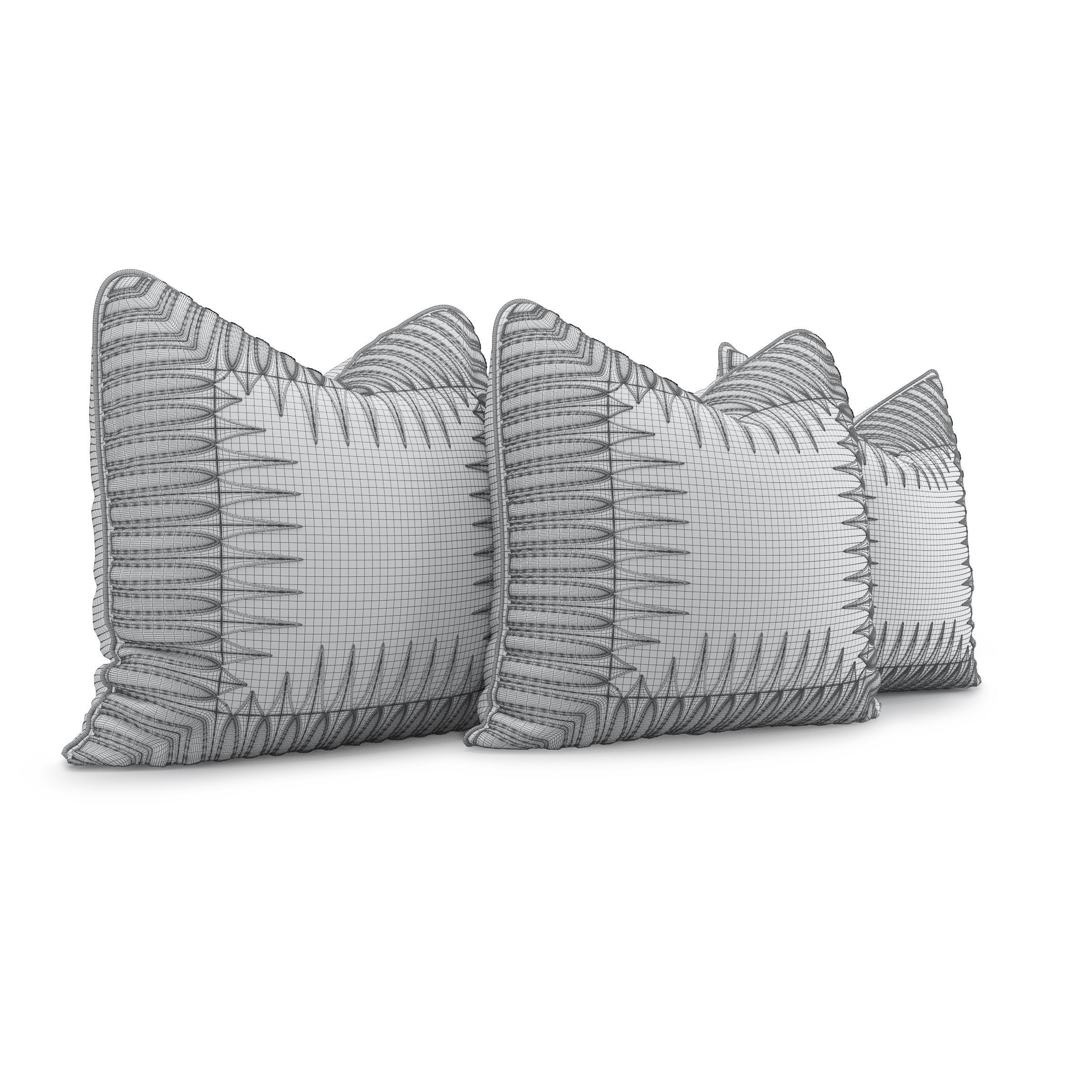 Decorative Cushions Set 1 3D model_3