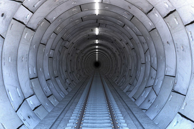 Railway Tunnel 3D model