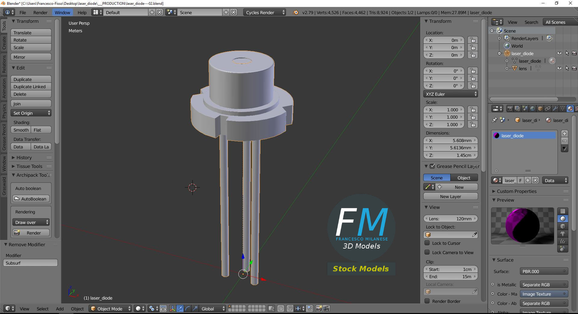 Laser diode 3D model_9