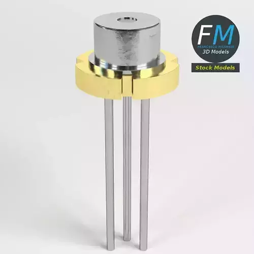 Laser diode 3D model