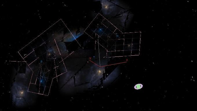 3DMAX model-Saturn in the Milky Way 3D model_3