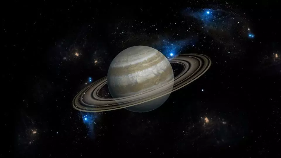 3DMAX model-Saturn in the Milky Way 3D model_0