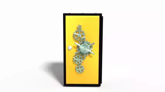 Safe 3D box with gears