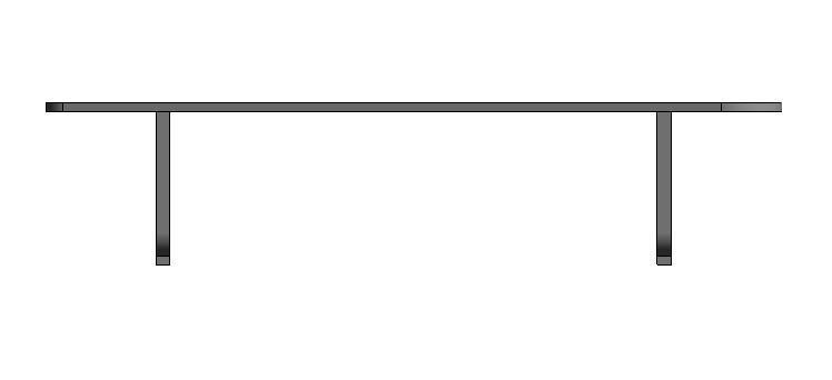 Revit Table Family 3D model_2