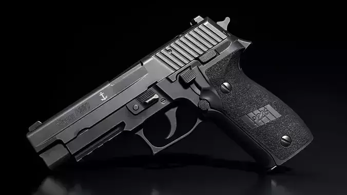 Sig Sauer P226 MK25 9MM Handgun Low-poly 3D model
