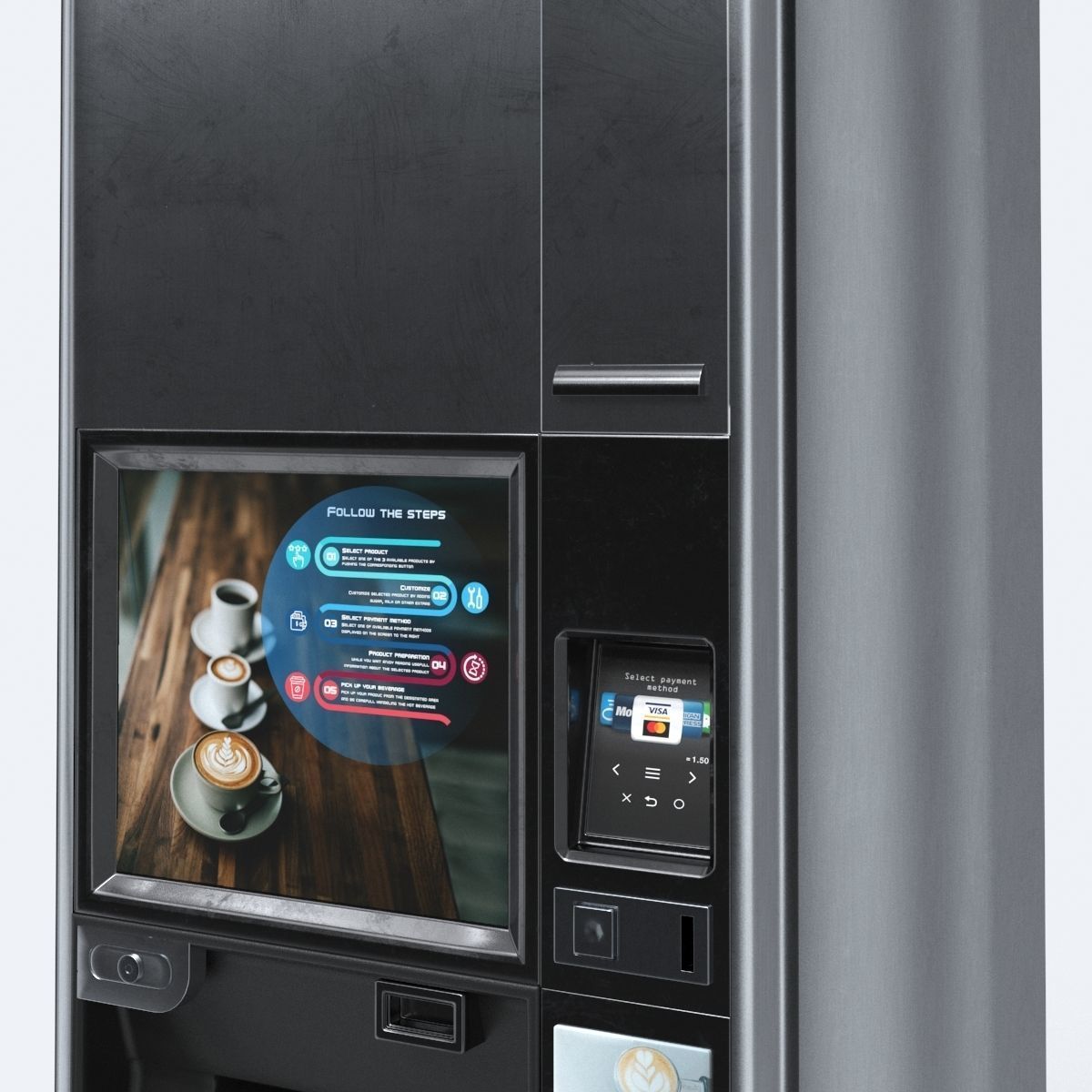 Vending machine 3D model_2