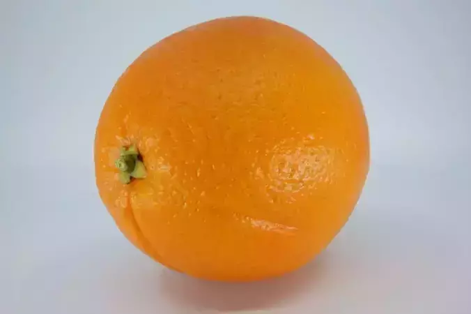 Realistic - Orange fruit Low-poly 3D model