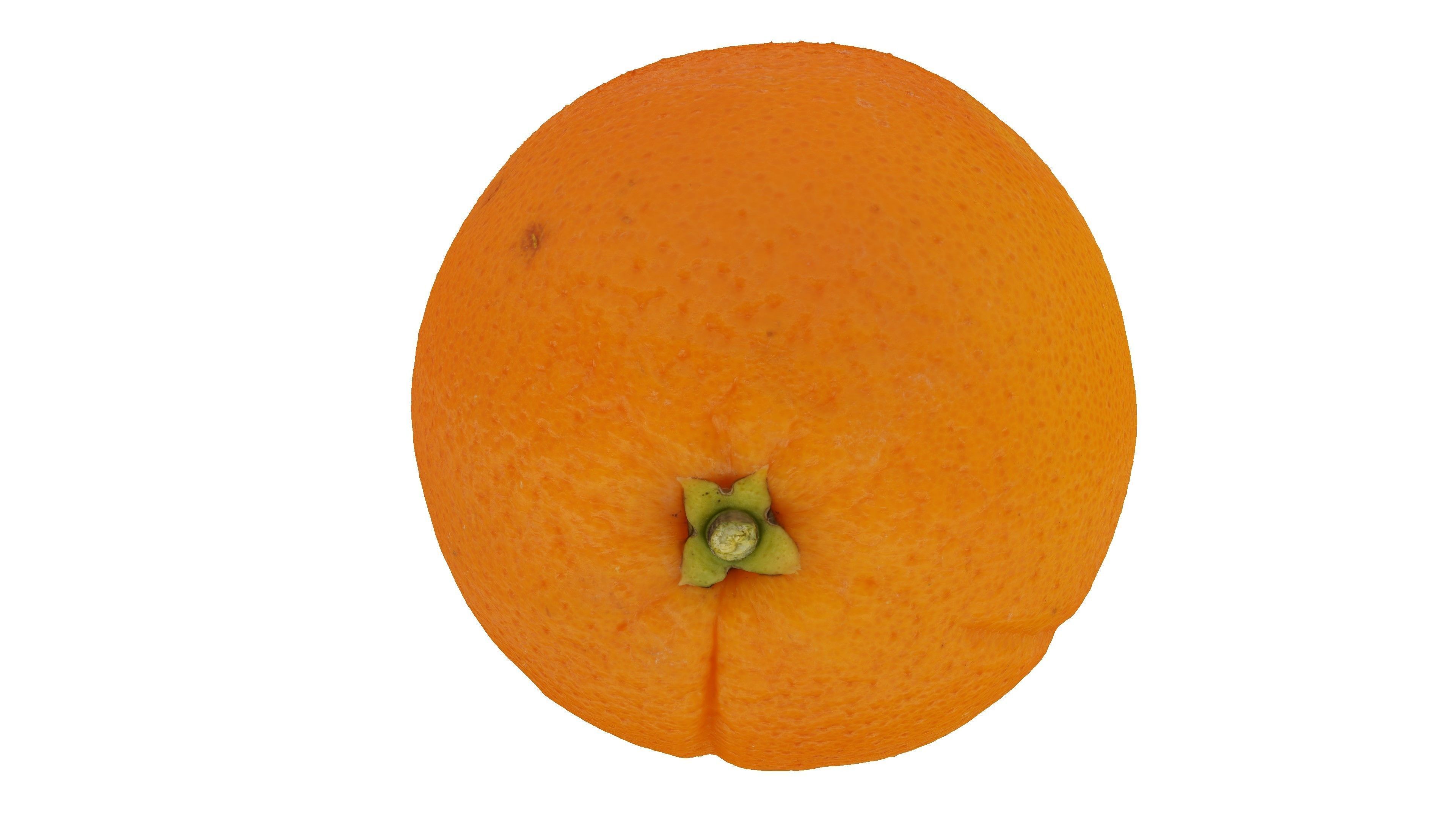 Realistic - Orange fruit Low-poly 3D model_2