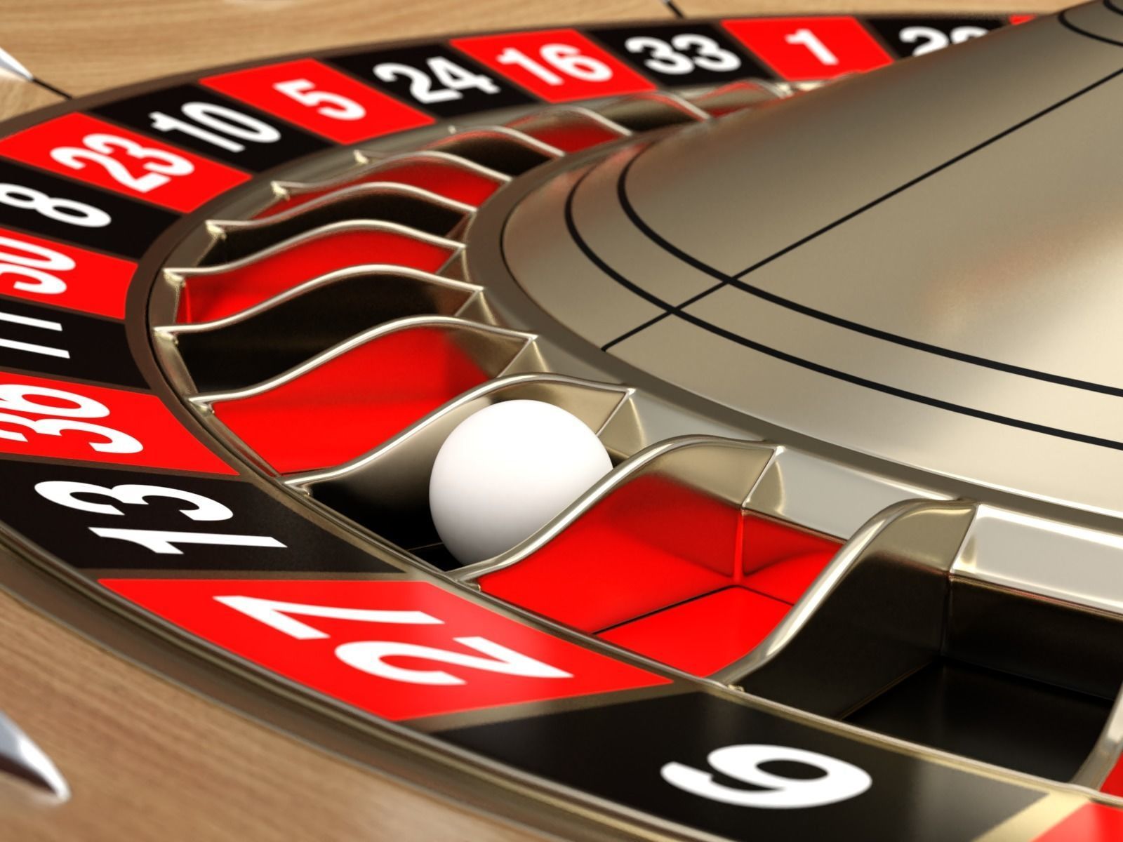 American and European Roulette Table 3D model_13
