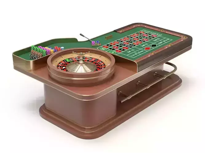 American and European Roulette Table 3D model
