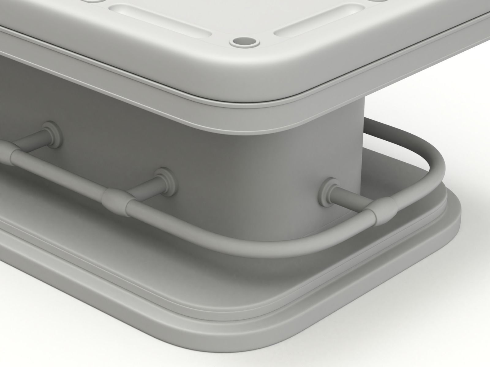 American and European Roulette Table 3D model_27