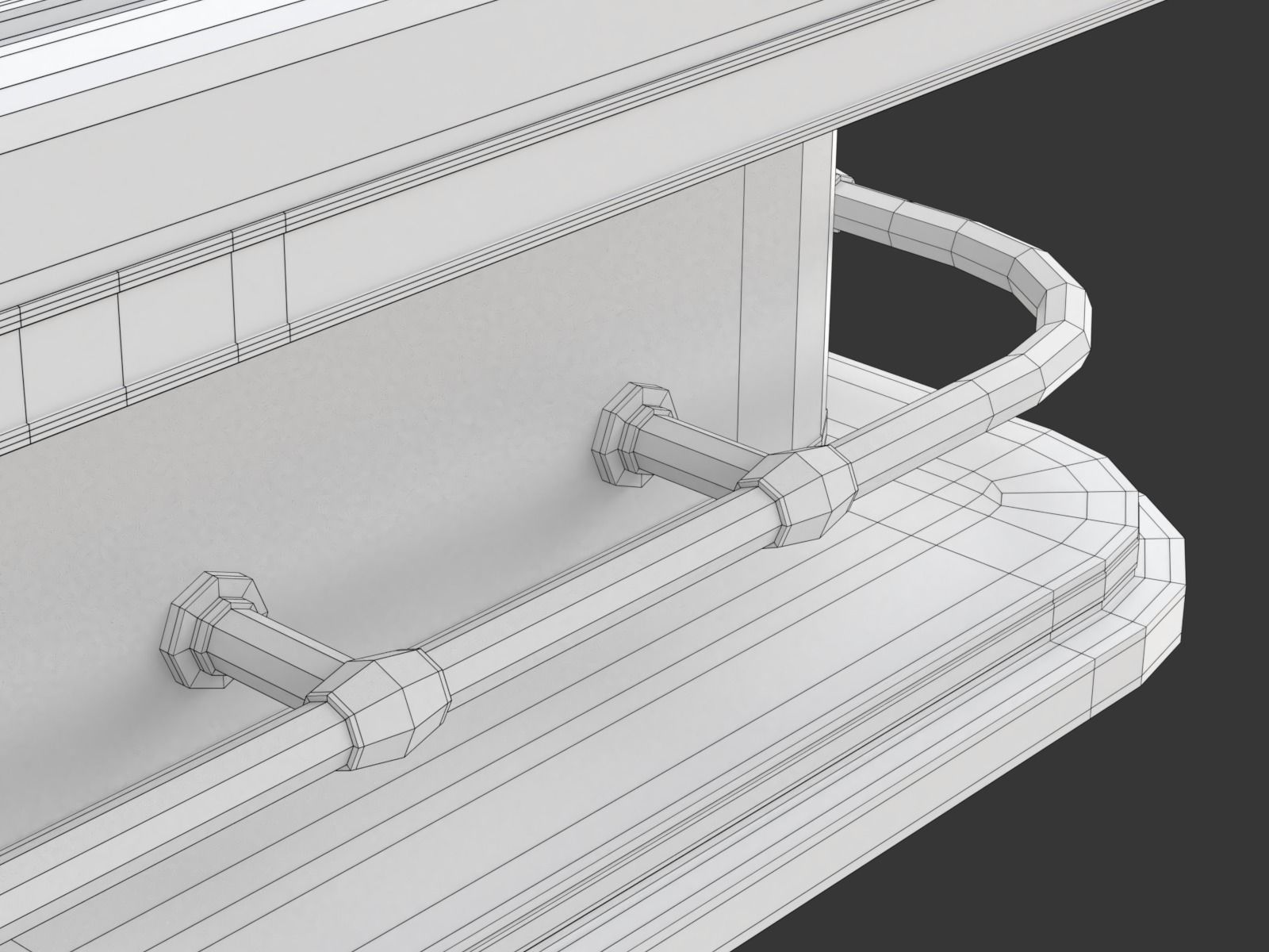 American and European Roulette Table 3D model_45