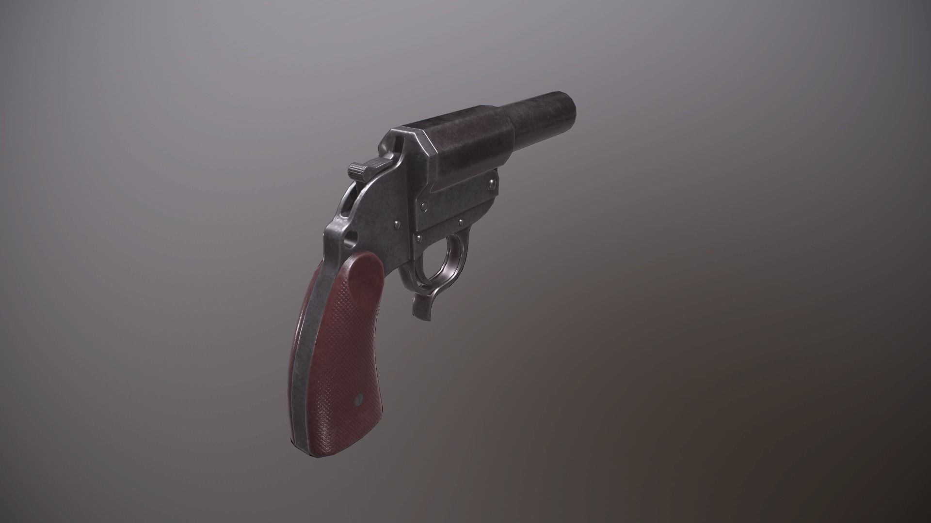 WWII German Grenade Launcher Full Pack Low-poly 3D model_16