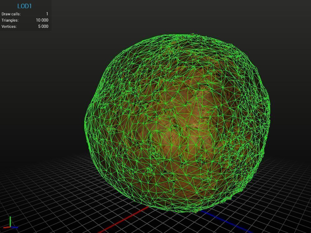 Realistic - Kiwi coconut fruit Low-poly 3D model_6