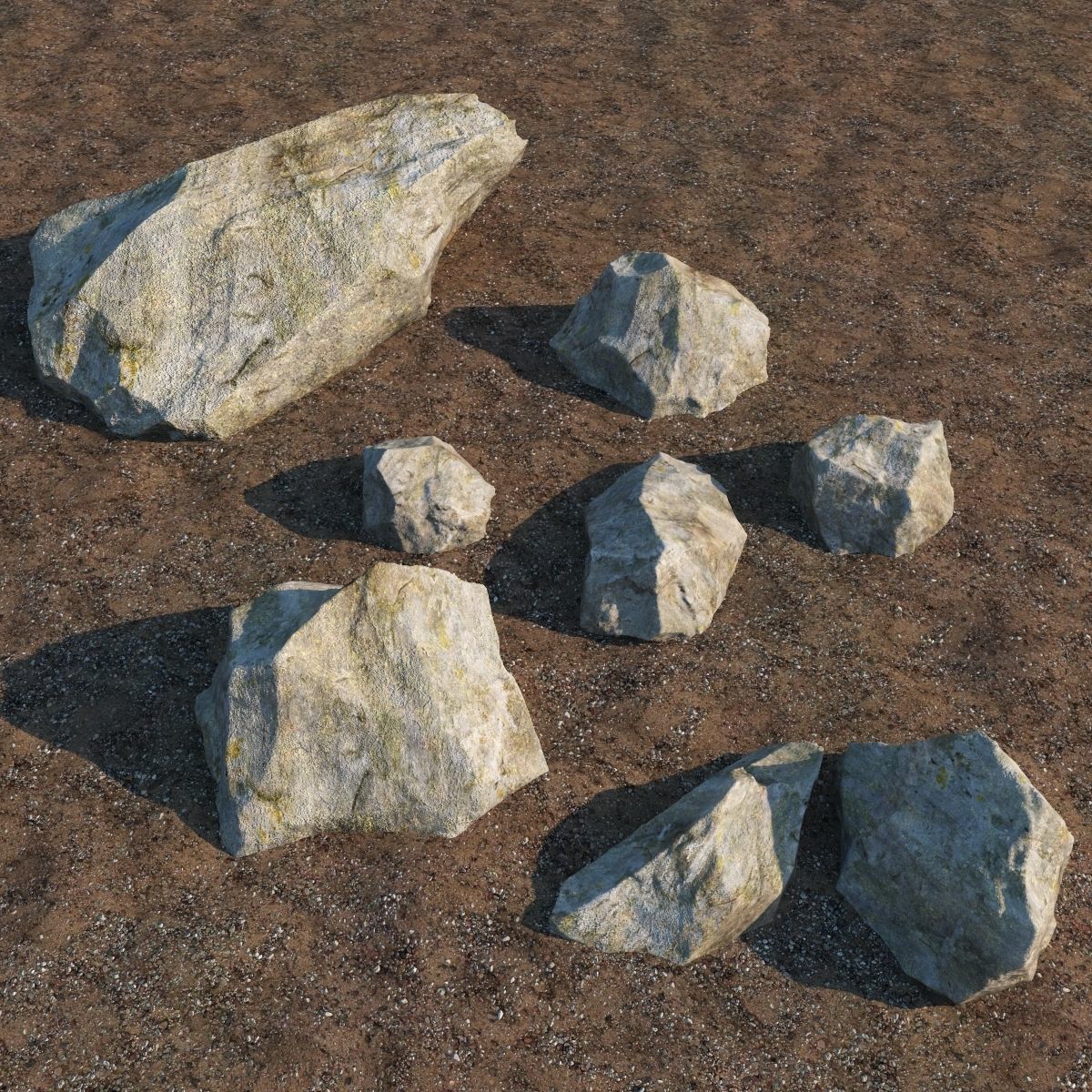 Rock and Beach 3D model_6