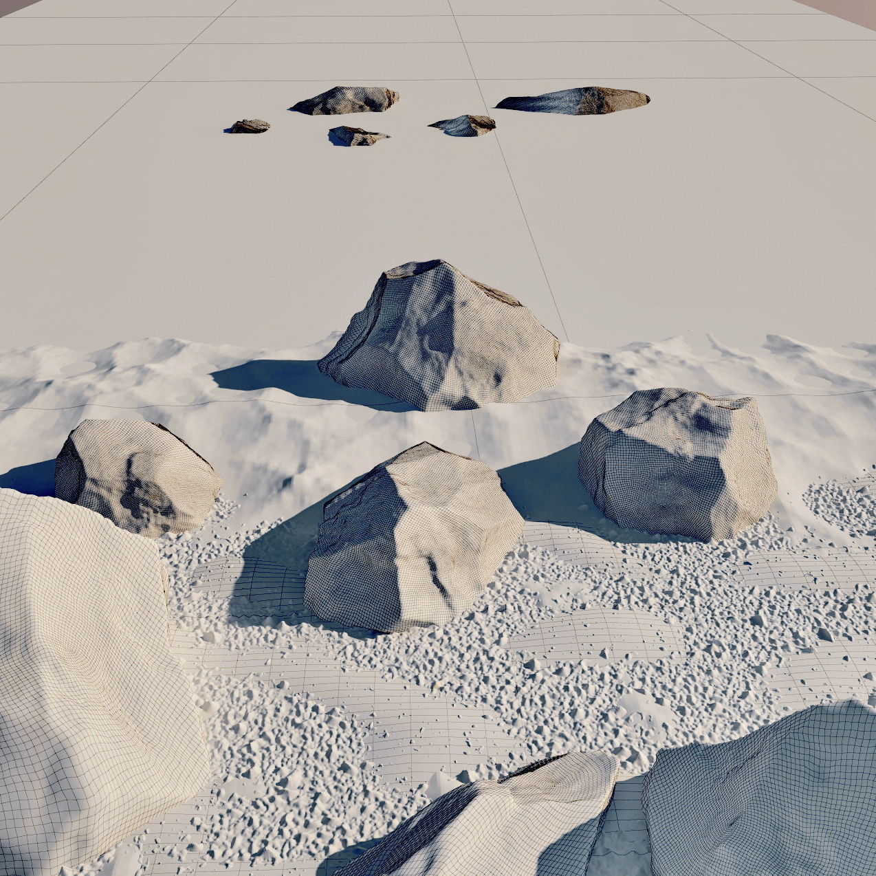 Rock and Beach 3D model_7