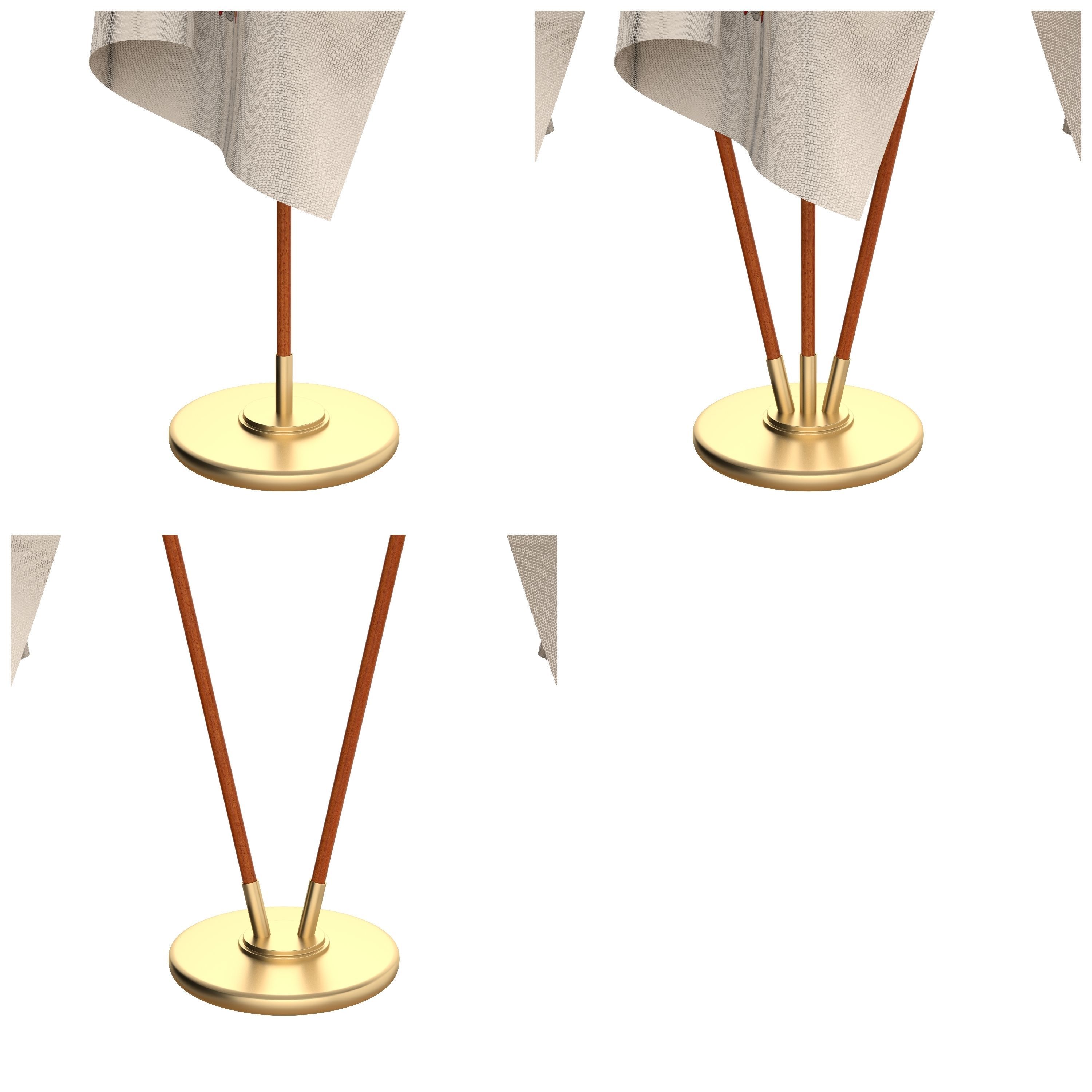 Vatican Flag Pack 3D model_2