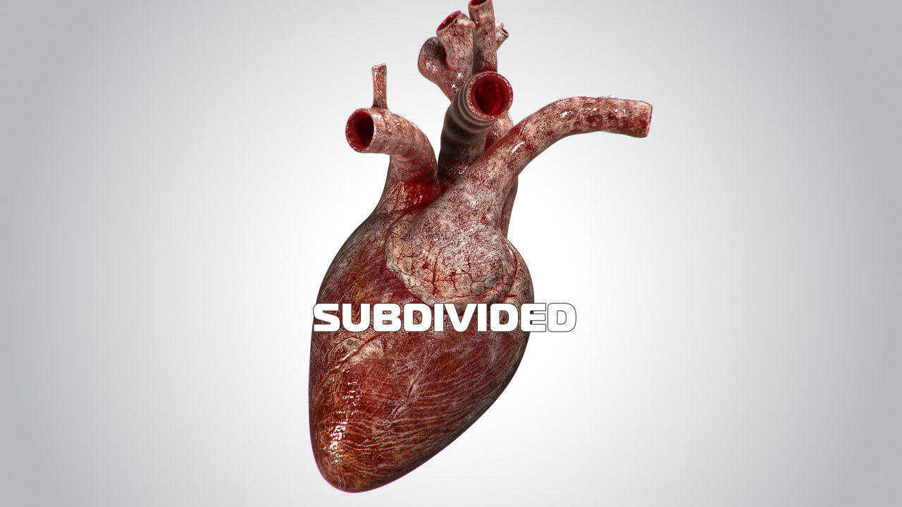 Heart Bloody Rigged Animated PBR Low-poly 3D model_18