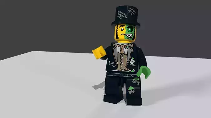 Mr Good and Evil  Low-poly 3D model
