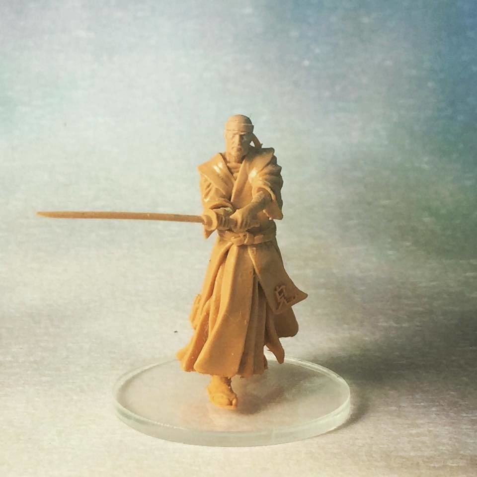 Samurai Sensei - Shiro 3D print model - 35mm scale 3D print model_7
