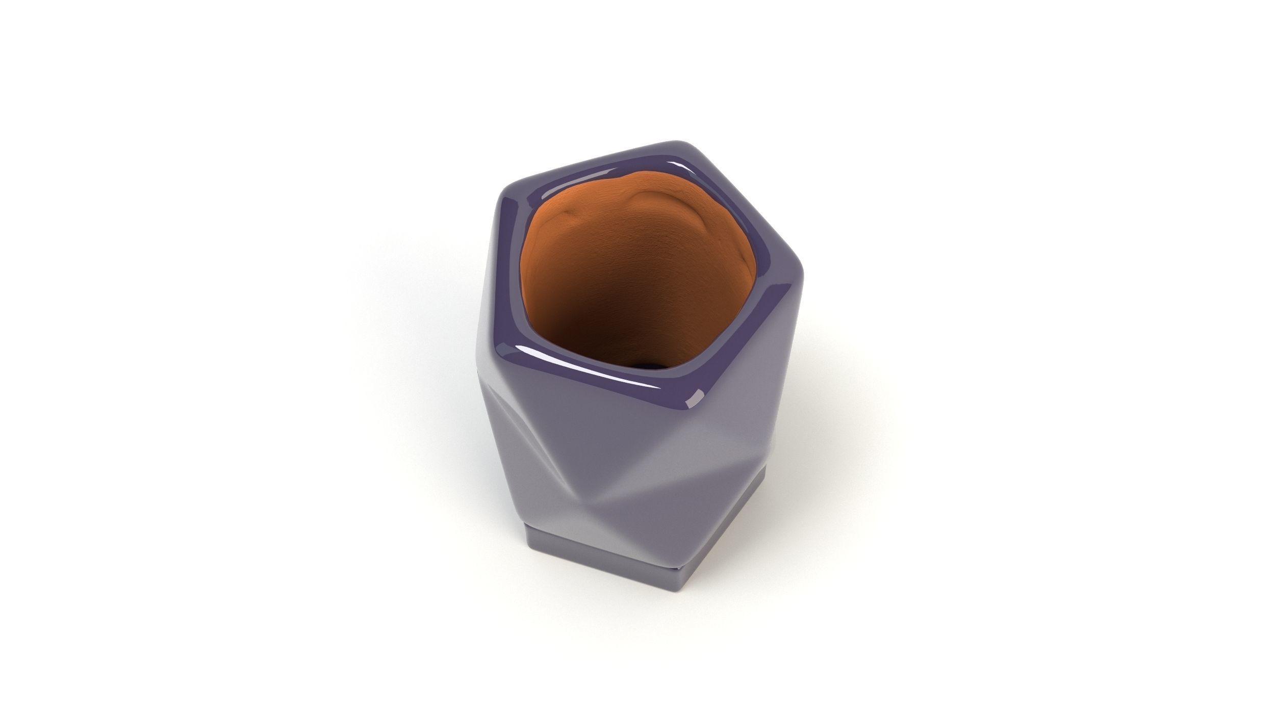 Peperomiya Pot 3D model_2