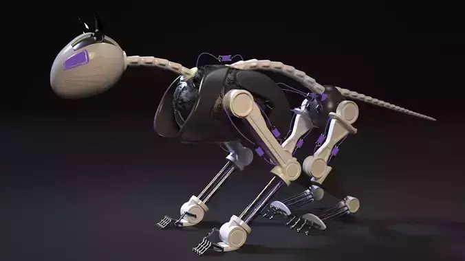 Robot cat 3D model