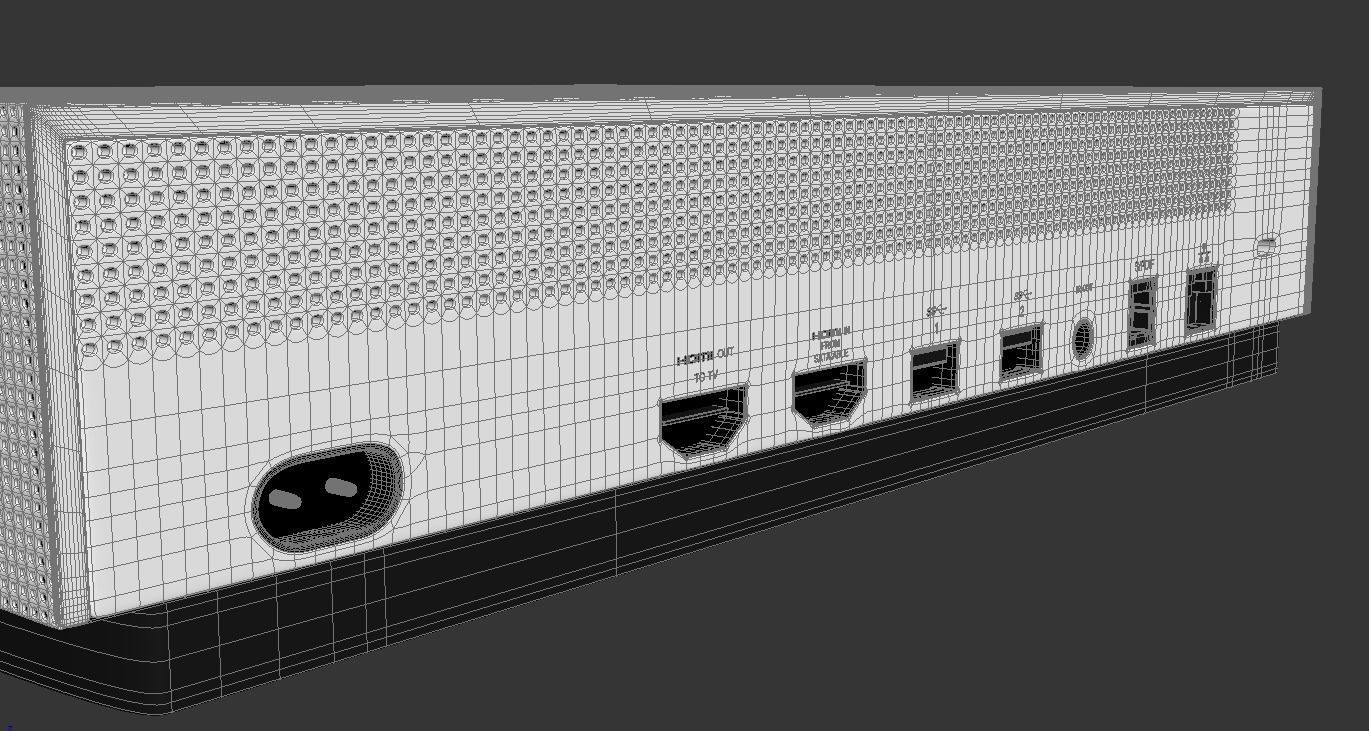 Xbox One S Digital 3D model_30