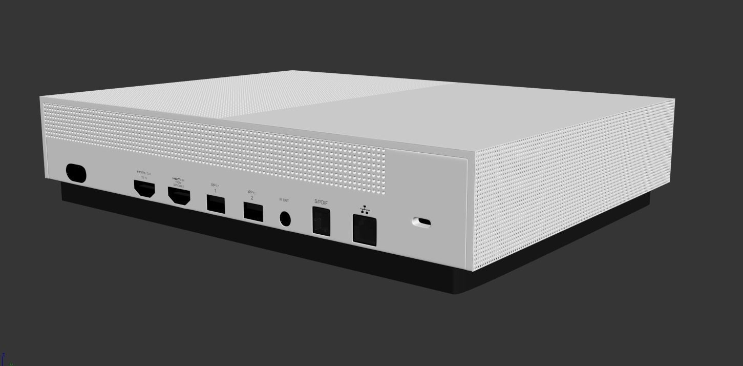Xbox One S Digital 3D model_26