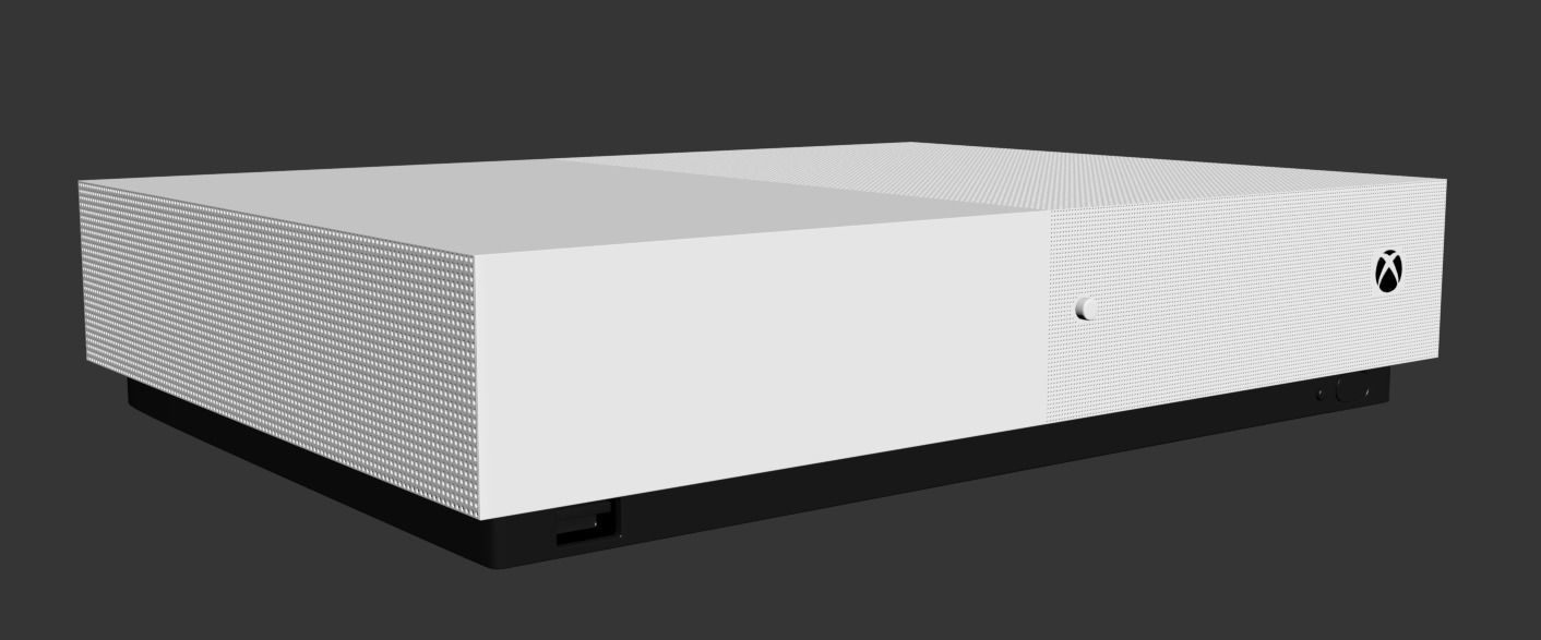 Xbox One S Digital 3D model_27