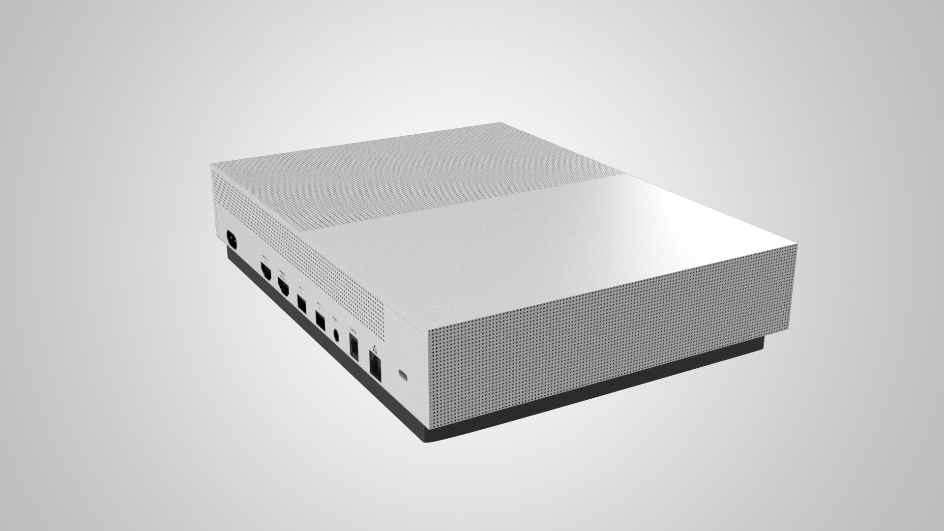 Xbox One S Digital 3D model_4