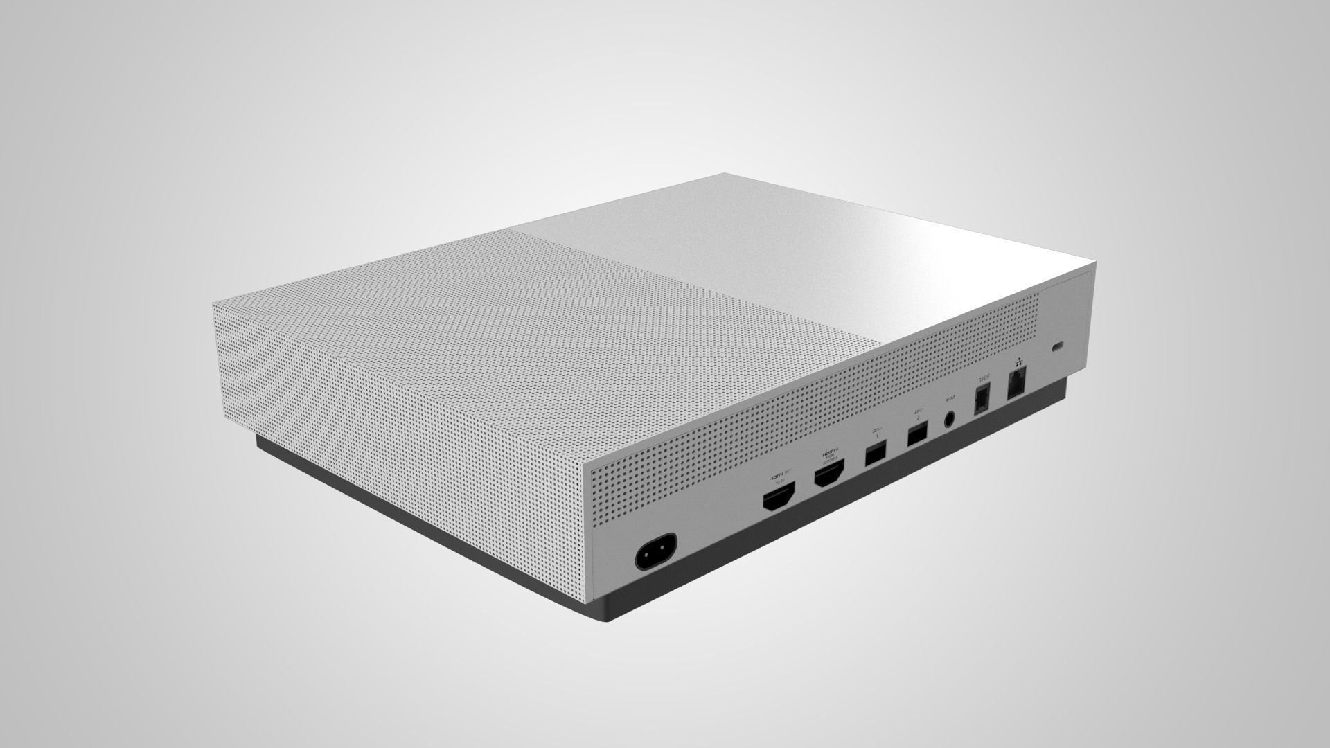 Xbox One S Digital 3D model_11
