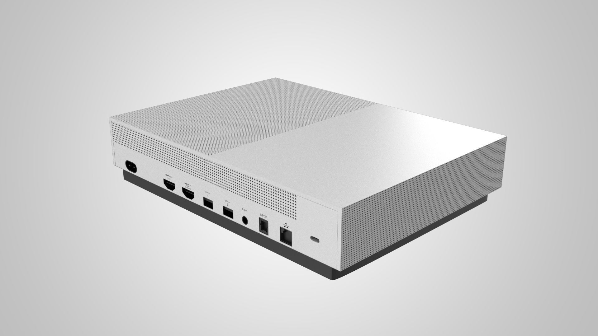 Xbox One S Digital 3D model_5