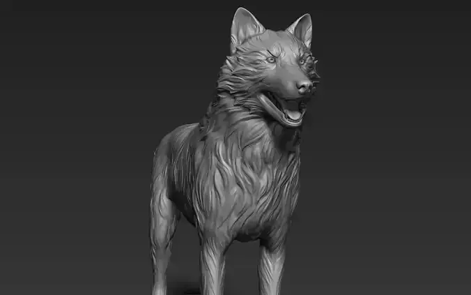 Wolf Sculpt