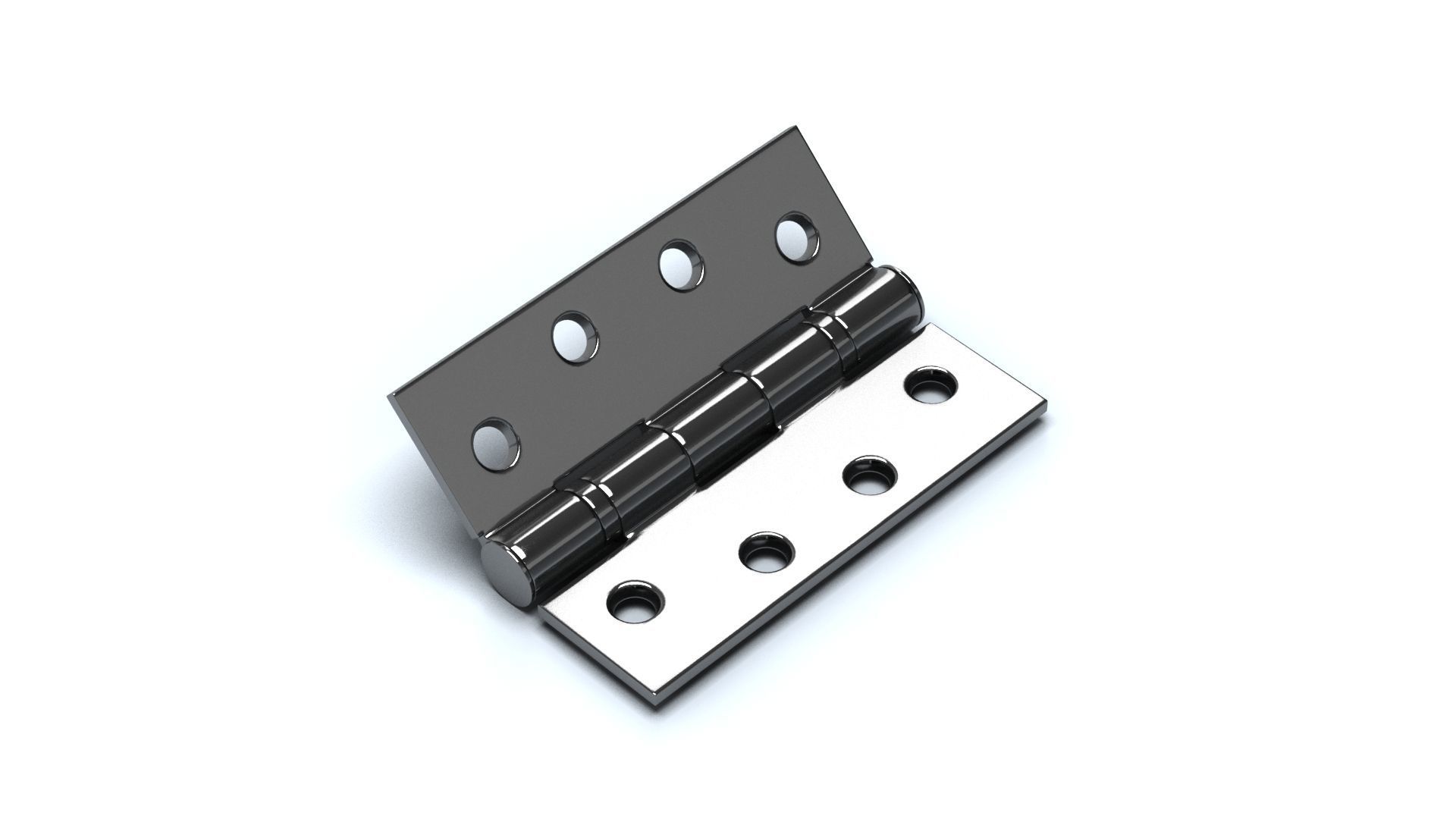 Hinge for door Low-poly 3D model_2