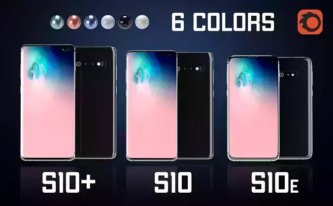 Samsung Galaxy S10 Set All Colors