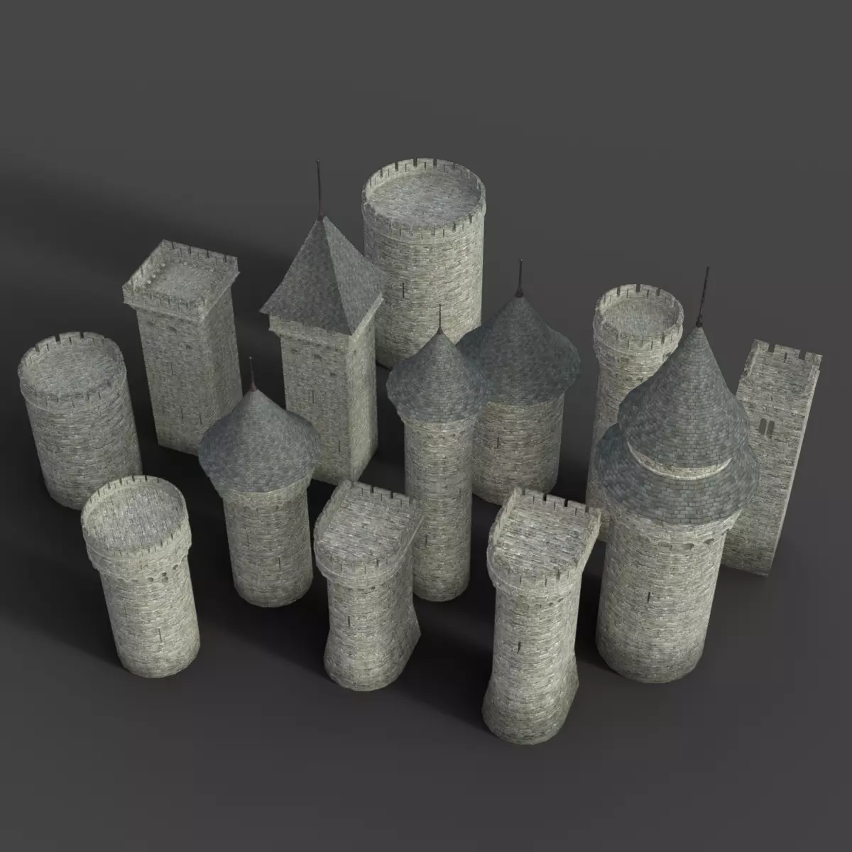 CastleCreator Pack Free low-poly 3D model