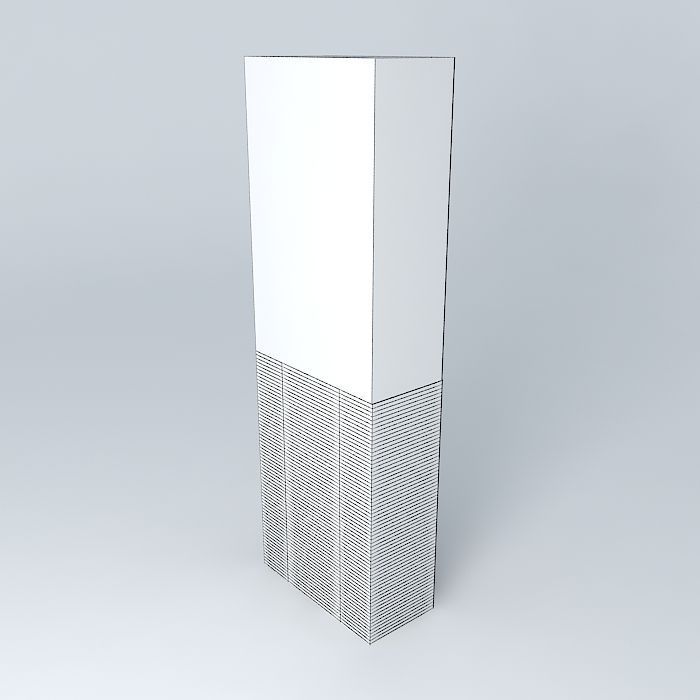 Tall Air Conditioner 3D model_4