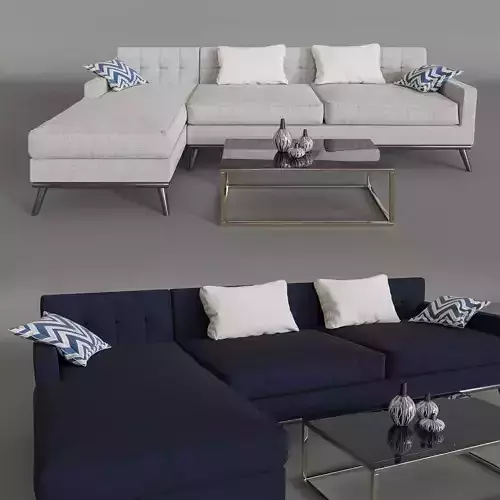 Sofa corner with a table